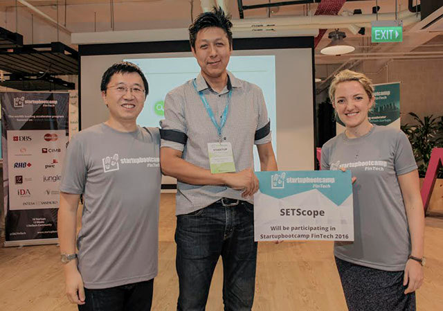 “SETScope” ได้รับการคัดเลือกให้เป็นหนึ่งใน 10 ที่ได้เข้าร่วม Startupbootcamp FinTech ที่ Singapore