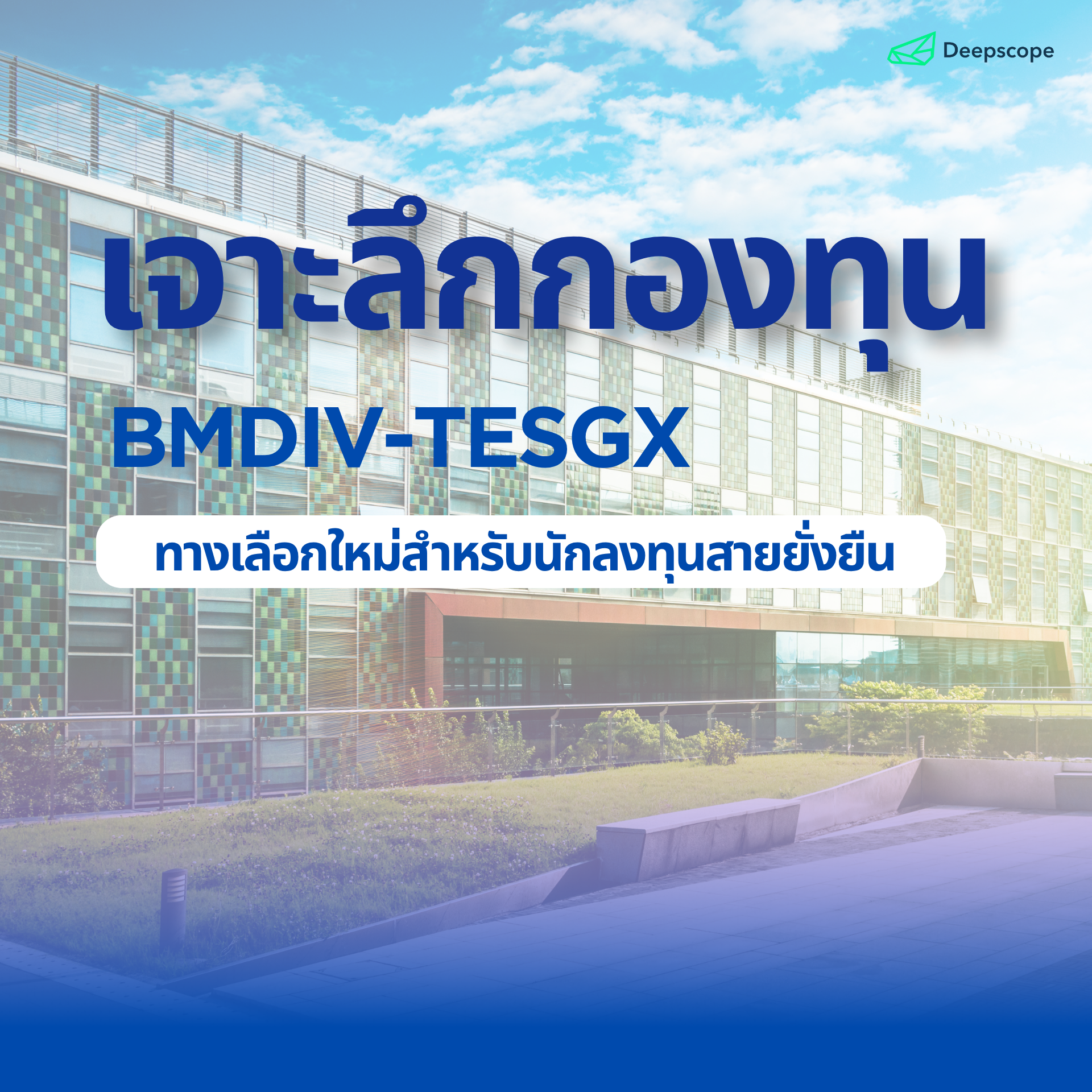 เจาะลึกกองทุน BMDIV-TESGX – ทางเลือกใหม่สำหรับนักลงทุนสายยั่งยืน