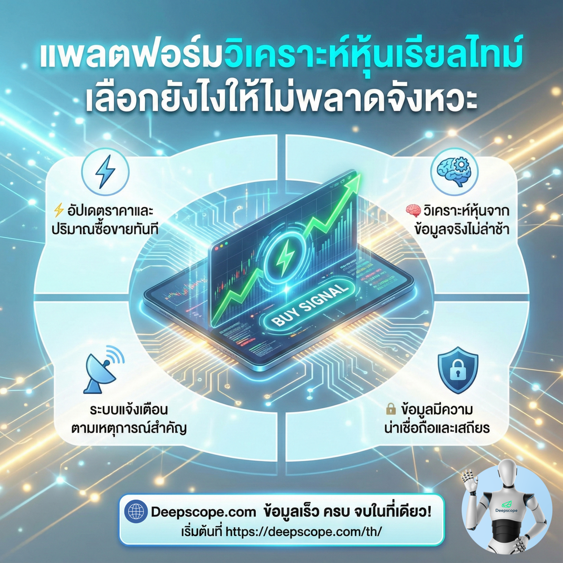 แพลตฟอร์มวิเคราะห์หุ้นที่มีข้อมูลอัปเดตเรียลไทม์ควรเลือกแบบไหน?